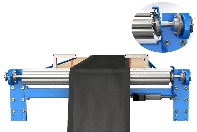【行業應用】輪胎膠料無損傷糾偏-板條式連續糾偏導正系統